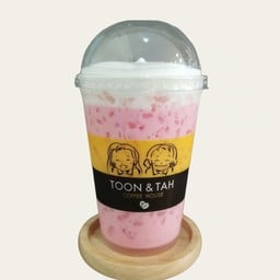 นมสดชมพูเย็น