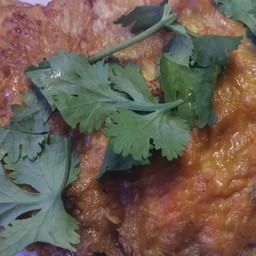 พแนงไก่ราดข้าว