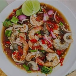 ยำนัวร์กุ้งทูโทน