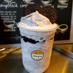 นมชมพูโอริโอ้ ปั่น