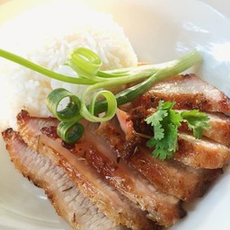 ข้าวมันคอหมูผสม