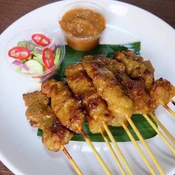 เนื้อสะเต๊ะ ชุด 30 ไม้ แถมขนมปังปิ้ง