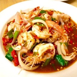 ยำกุ้งสุก