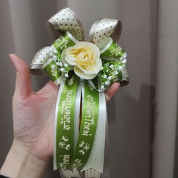 โบว์ริบบิ้นดอกไม้สวัสดีปีใหม่