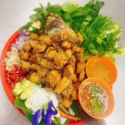 เมี่ยงปลานิลทอด