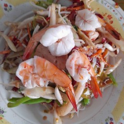 ตำกุ้งสุก