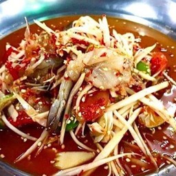 ตำกุ้งสด