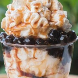 นมสดปั่นไข่มุกบราวน์ชูก้า