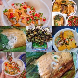 กะเพรา ข้าวโพดคลุกเนย ลูกชิ้นปิ้ง