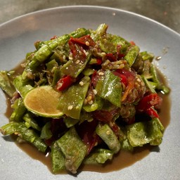 ตำถั่วกุ้งสด