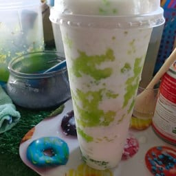 น้ำมะพร้าวปั่นนมสดสาวคูใบเตยBy.ชานมล้น