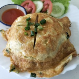 ข้าวหอมมะลิไข่เจียวต้นหอม