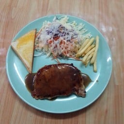 เสต็กหมู พริกไทยดำ