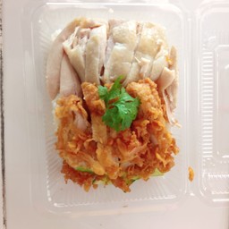 ข้าวมันไก่ผสม ไก่ต้ม+ไก่ทอด