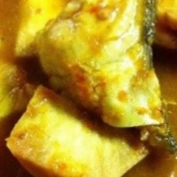 แกงส้มปลากระพง-สับปะรด