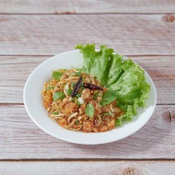 ยำแหนมสดข้าวทอด