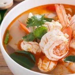 เซ็ทต้มยำกุ้ง ไข่เจียว ข้าวเปล่า