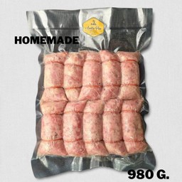 แหนมหมูล้วน จัมโบ้ [แบบสด] แพ็คสูญญากาศ 10 ชิ้น