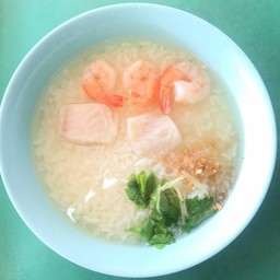ข้าวต้ม ปลา + กุ้ง