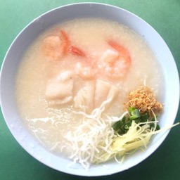 โจ๊ก ปลา + กุ้ง