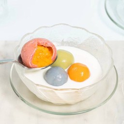 บัวลอยลาวา นมสด