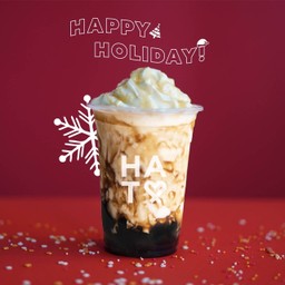 บัตเตอร์สกอชมิลค์เชคกับไข่มุกลาวา