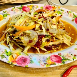 ตำกุ้งสด