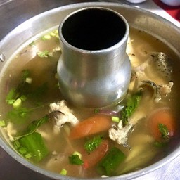 ต้มยำปลา นิล,ช่อน,กระพง (หม้อไฟ)