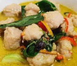 แกงเขียวหวานหมูเด้ง