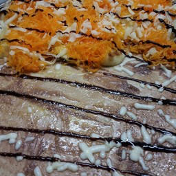 นูเทลล่า+กล้วยหอม+ฝอยทอง+ชีส