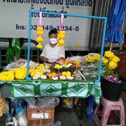เจ้หมวยดอกไม้สด หน้าเซสเว่นตลาดเตาปูน