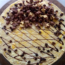 ไข่+กล้วยหอม+ลูกเกด+โกโก้ครั้น