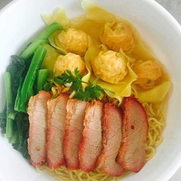 เกี้ยวกุ้ง+หมูแดง