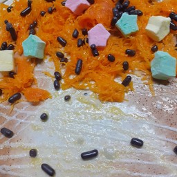 ฝอยทอง+มาสเมลโล่+เม็ดช็อกโกแลต