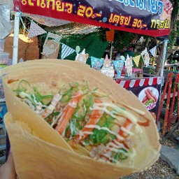 P&kเครปโตเกียวกรอบอาหารว่างอร่อย P&k