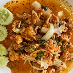 ยำไก่แซ่บ (กับข้าว)