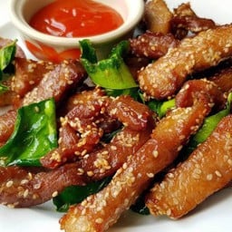 หมูทอดแดดเดียว