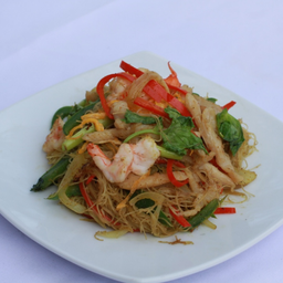 เส้นหมี่ผัดสิงคโปร์