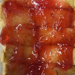 Toast With Strawberry Jam