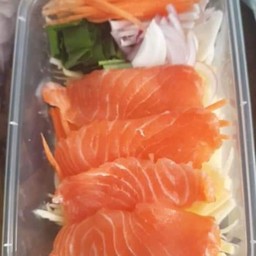 ยำแซลมอน (แยกน้ำยำ)