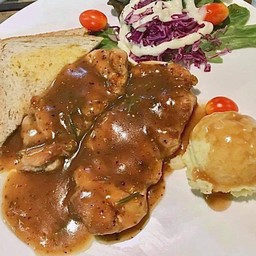 สเต็กไก่พริกไทยดำ