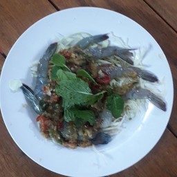 กุ้งแช่น้ำปลาแซ่บนัว