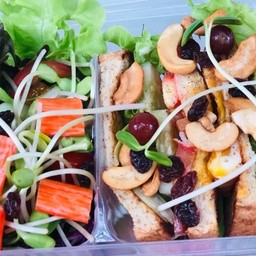 แซนวิช+สลัดปูอัด