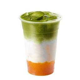 Ice Mango Matcha Latte
