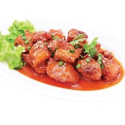 ซี่โครงหมูผัดซอสแดง