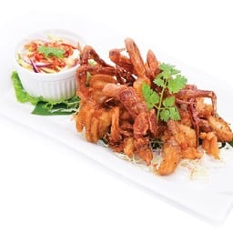 ปูนิ่มทอดยำมะม่วง