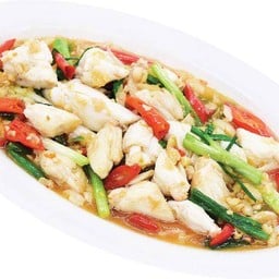 เนื้อปูผัดพริกขี้หนู