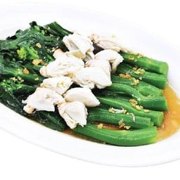 เนื้อปูเจี๋ยนคะน้าฮ่องกง