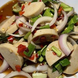 ยำหมูยอ ปลาร้า