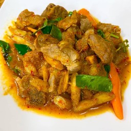 หมูป่าผัดเผ็ด